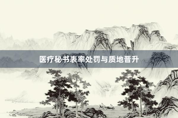 医疗秘书表率处罚与质地晋升